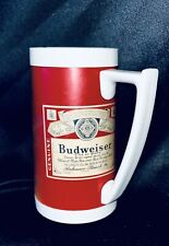 Vintage Budweiser King of Beers Plastic Thermo Serve Mug Made in USA picture