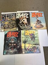 HEAVY METAL MAGAZINES 1979 LOT OF 5 EXCELLENT CONDITION picture