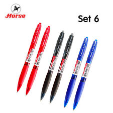 Stationery Horse Ballpoint Pen Black Blue Red Students Office Stationery 0.7 mm. picture