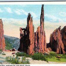 c1910s Colorado Springs, CO Garden of Gods Cathedral Spires Rock Scene PC A254 picture