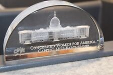 Concerned Women for America Paperweight Capital Hill Women's Club Member in Box picture