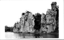 RPPC Garretson SD Palisades Rock Formation Hor c1930-1940s photo postcard IQ2 picture