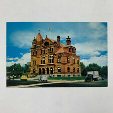 Postcard Nevada Carson City NV Post Office Automobiles 1960 Posted Chrome picture