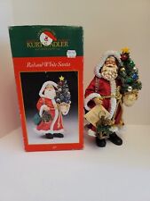 Vtg Kurt Adler Santa W/ Tree W1831 Fabriche Collectible Series Christmas Figure picture