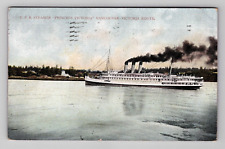Postcard 1908 Ship CPR Steamer Boat Princess Victoria View Vancouver BC Canada picture