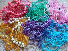 #H-Vintage plastic New Orleans Mardi Gras 1970's- carnival parade beads -3 dozen picture