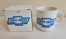 VTG Chevy Trucks Logo Ceramic Coffee Mug Cup Gift Box NOS Chevrolet Rare HTF picture