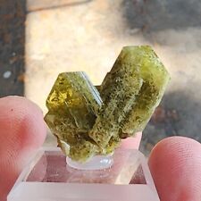 + Awesome twinned Gemmy Chrysoberyl Crystal specimen 2013 discovery Madagascar + picture