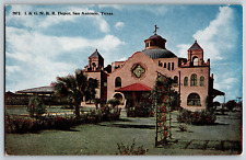 San Antonio, Texas - I&G.N.R.R Depot - Vintage Postcard - Unposted picture