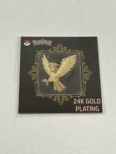 Pidgeotto 24k Gold Plated Sticker Korean Striking Candy Pokemon NM picture