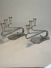 Pair Of Silver BBI Candle Holders picture