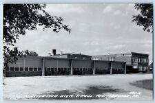 Montezuma Iowa IA Postcard RPPC Photo Montezuma High School Building 1972 Posted picture