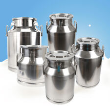 Stainless Steel Milk Pail Milk Can Bucket Storage Pail Material Transfer 20-60L picture