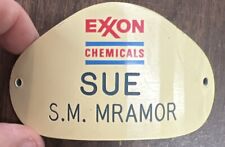 Vintage EXXON CHEMICALS HELMET BADGE RARE “Sue” picture