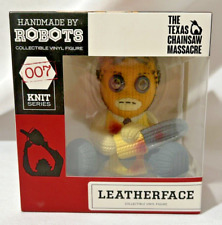 THE TEXAS CHAINSAW MASSACRE LEATHERFACE HANDMADE BY ROBOTS VINYL FIGURE #19 NEW picture