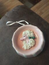 vintage pink poodle jewerly holder or can be hung up picture
