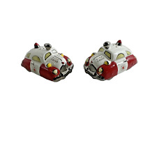 Henry Cavanagh Old Timer Fire Chief Patrol Cars Salt Pepper Shakers Red White picture