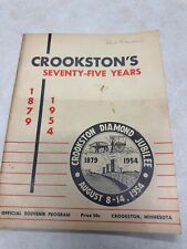 1954 Crookston Minnesota 75th Anniversary Program picture