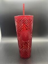 Starbucks Winter Holiday Red Jeweled 24 oz Tumbler Christmas picture