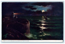 c1910 The South Foreland Lighthouse Dover Moonlight Oilette Tuck Art Postcard picture