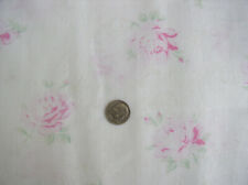 Yuwa Fabric Antique French Ethereal Faded Pink Roses White Dobby Cotton Fabric picture