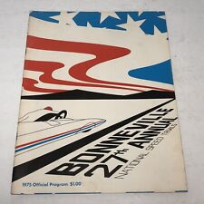 Bonneville National Speed Trials 27th Annual 1975 Souvenir Program Racing picture