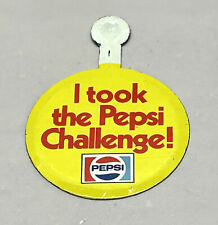 Vintage - Pepsi - I took the Pepsi Challenge - Fold Over Pin Pinback Button NOS picture