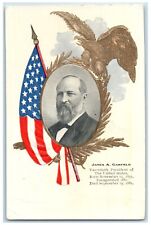 c1905 James A. Garfield Twentieth President Of United States Embossed Postcard picture