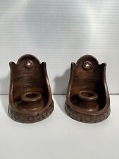 Set Of Two Ceramic Candle Holders Greece  picture