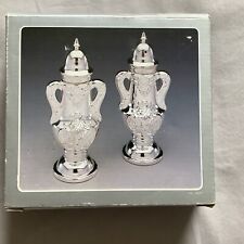 VTG Elegance Silverware classic Baroque Silver Plated Salt & Pepper Shakers picture