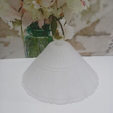  Replacement Vintage Light Shade Pendant Frosted Ribbed Glass Ceiling Fixture 1