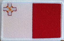 MALTA Flag Patch W/ VELCRO® Brand Fastener Military Emblem #7 picture