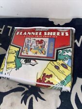 Little Mermaid Twin Size Fitted Sheet Vintage Flannel 3pc Set In Package picture