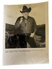 AP Wire Press Photo 1983 Louis L'Amour 1st Writer Awarded Cong Gold Medal  picture