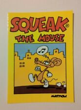 1985 Squeak The Mouse Yellow Mattioli Aedena Mouse Postcard picture