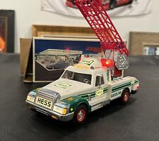 1994 Hess Rescue Truck With Lights, Siren and Ladder w/ Box (TESTED AND WORKS) picture