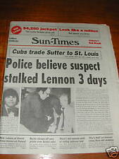 John Lennon's Murder. Paper dated 12-10-80 picture