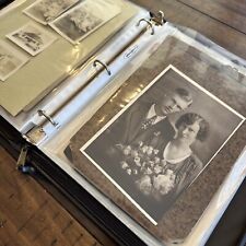 Antique Family Photo Album Austin TX Early-Mid 1900s Family Weddings Clippings picture