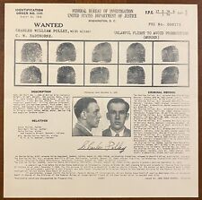 FBI WANTED poster Aug. 20, 1938 Charles William Polley (flight & murder) picture