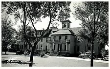 St James Hospital, Perham MN Minnesota RPPC Real Photo c. 1940 Old cars picture