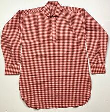 CIVIL WAR US UNION CSA CONFEDERATE FOUR BUTTON RED CHECK PLAID SHIRT-SMALL picture