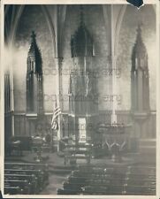1926 Press Photo Interior Church of New Jerusalem Church on Hill 1920s Boston picture