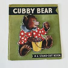 vintage mounted print cubby Bear 1940s picture