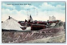 1924 Highore Diamond Mines Exterior Factory Building Butte Montana MT Postcard picture