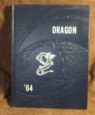 1964 Hanna High School Yearbook Hanna Oklahoma Grades 1 - 12 Dragon picture