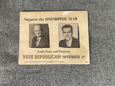 1952 Dwight Eisenhower & Richard Nixon Pennsylvania Political Brochure Pamphlet picture