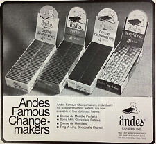 Andes Candy Print Ad Original Vintage 1981 Rare VHTF Delavan WI Changemaker Pez picture