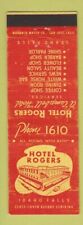 Matchbook Cover - Hotel Rogers Idaho Falls ID WEAR picture