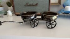 Vintage Victorian Silver Plated Wine Trolley Wagon picture