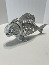 Halloween Plastic Skeleton Fish Movable Jaw Figurine picture